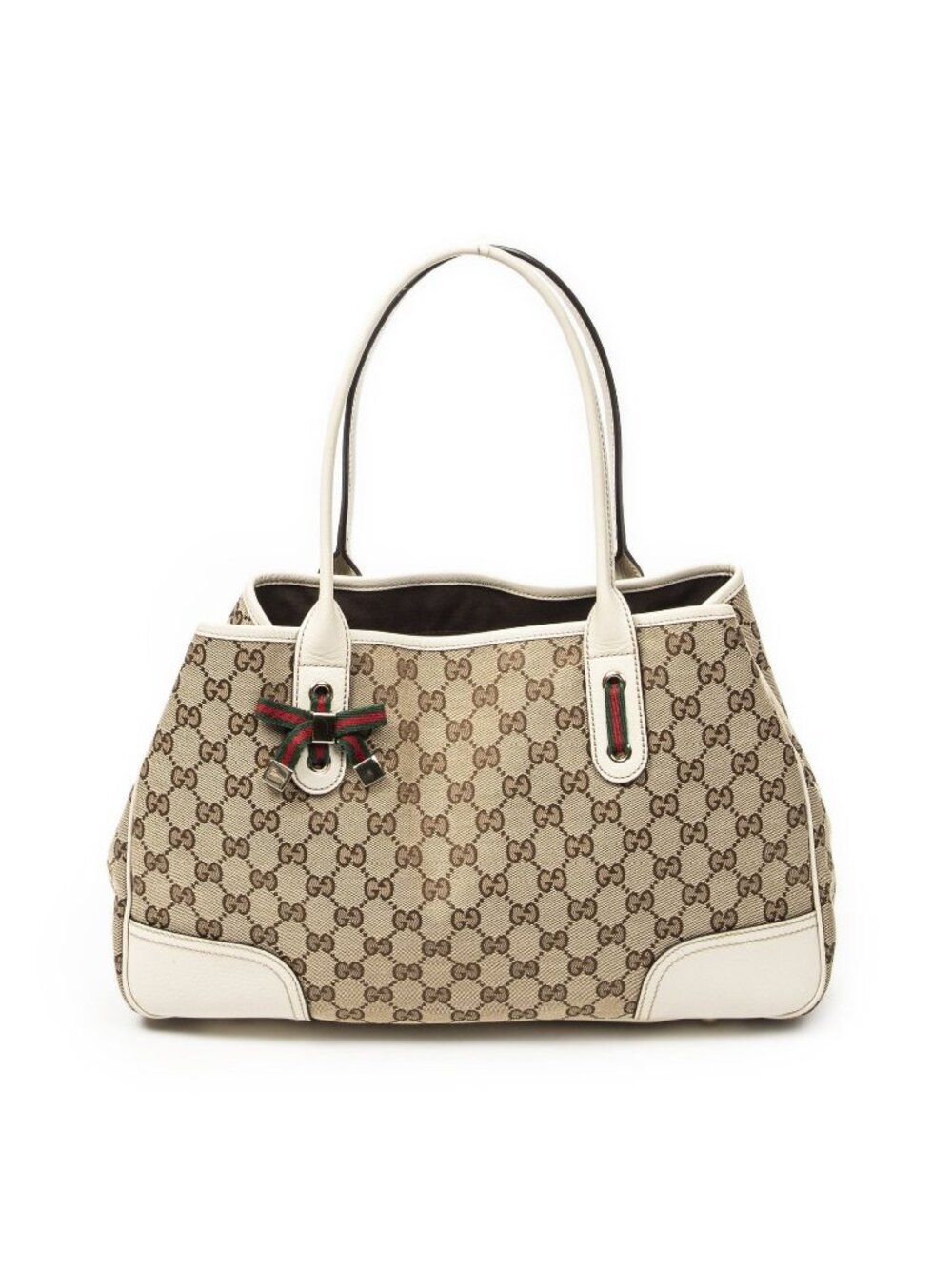 Gucci Princi Tote Beige Ivory GG Canvas